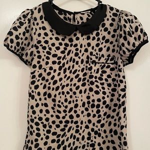 Women’s Black Speckled blouse